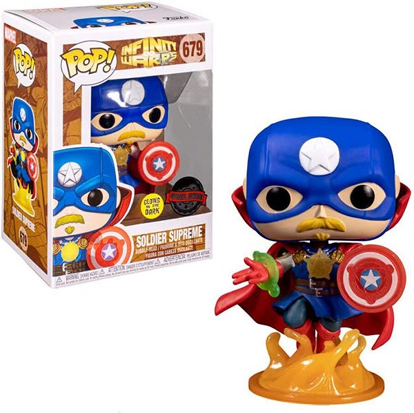 Soldier Supreme 679 Excl Pop Funko Infinity Warps Marvel
