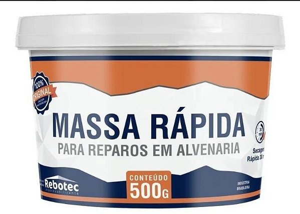 Massa Rápida para Alvenaria Rebotec 500 g