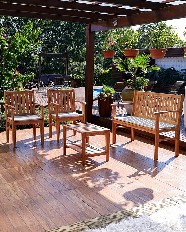 Conjunto de Jardim em Cedro