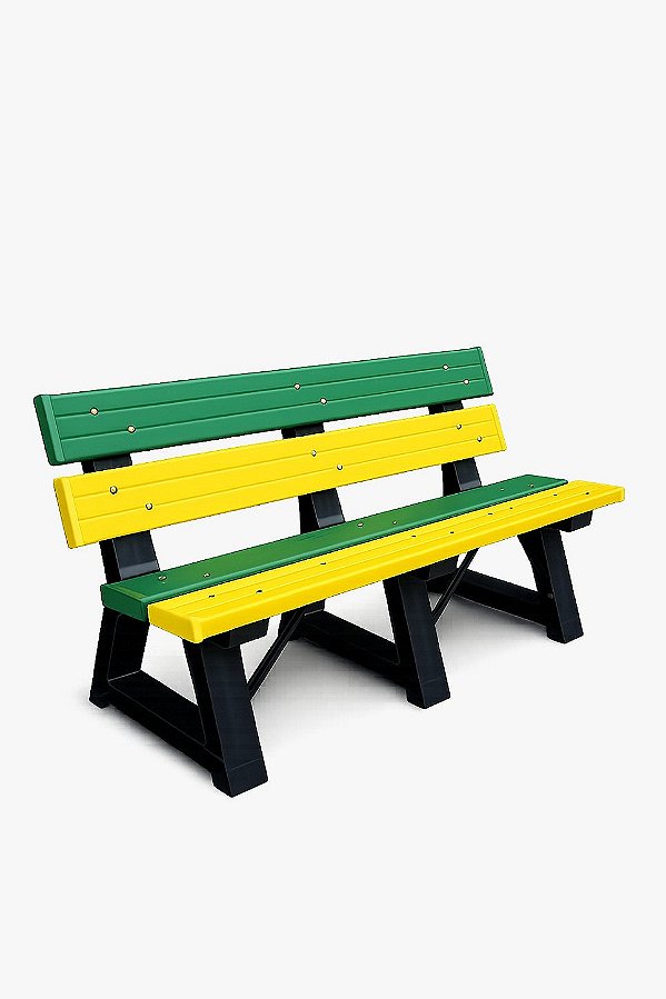 Banco Brasil na Copa 150cm - Madeira Plástica ( Edição Limitada )