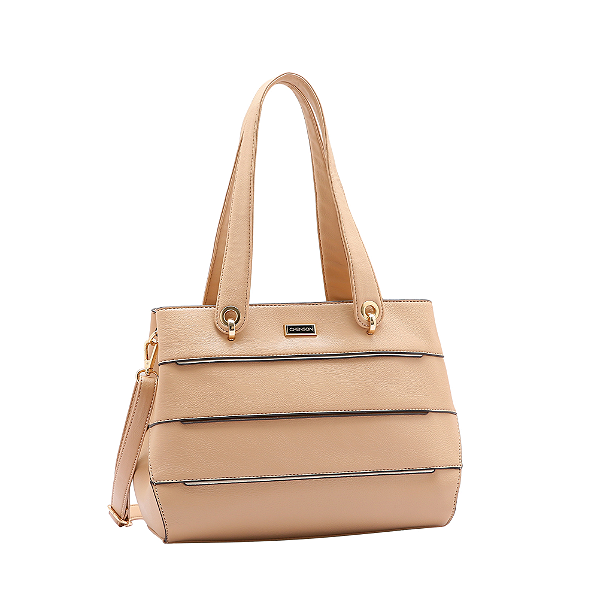 Bolsa feminina alça de ombro - Mix Colors - Bege - Chenson 3484659