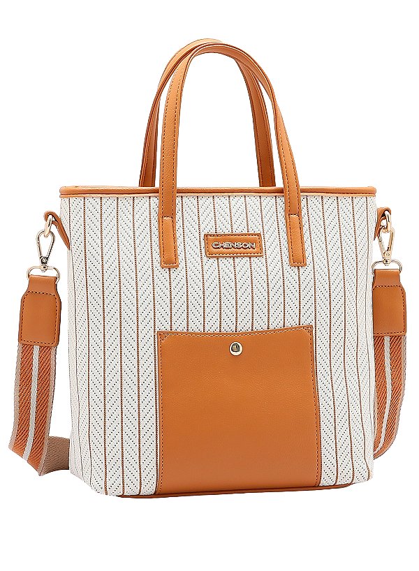 Bolsa feminina - Alça de mão - Sport Cool - Bege- Chenson 3784792