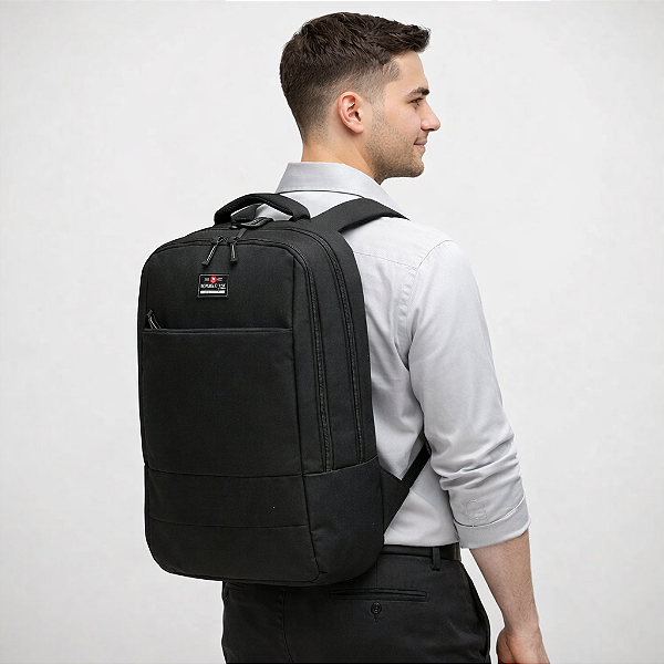 Mochila Slim Republic Vix para Notebook 12L Preto em Nylon 900D - 8734089