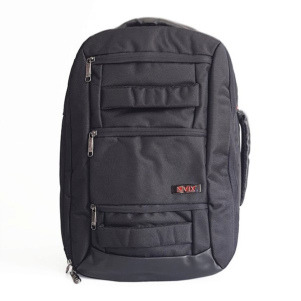 Mochila Versátil Executiva Viagem Impermeável - Republic Vix Preto - 8732212