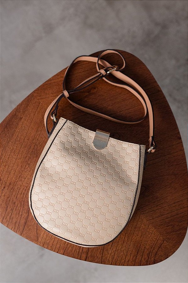 Bolsa Feminina Chenson Original - Luxury Monograma - Transversal - Bege 3485050