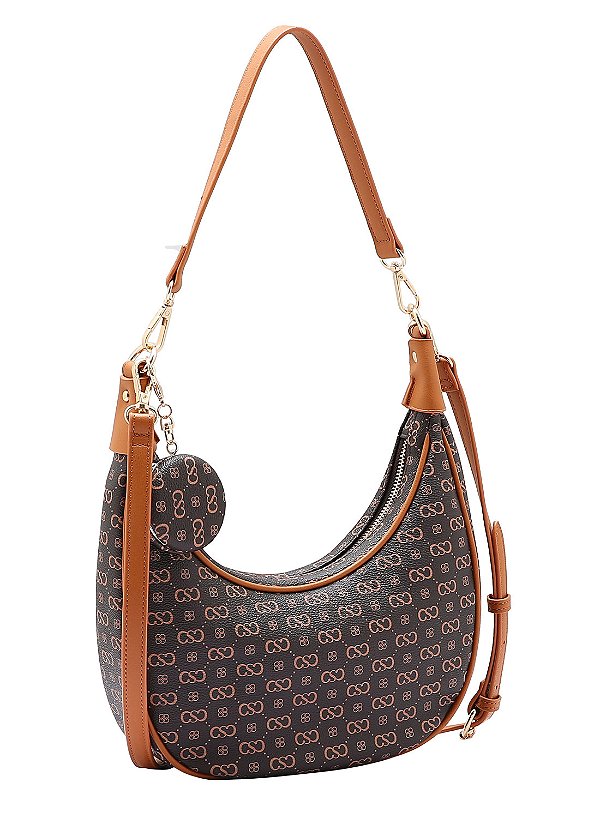 Bolsa Feminina Chenson Original - Elegance Luxo - Alça de Ombro - Café 3485085