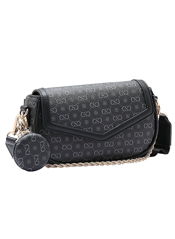 Bolsa Feminina Chenson Original - Elegance Luxo - Alça Tiracolo - Preto 3485087
