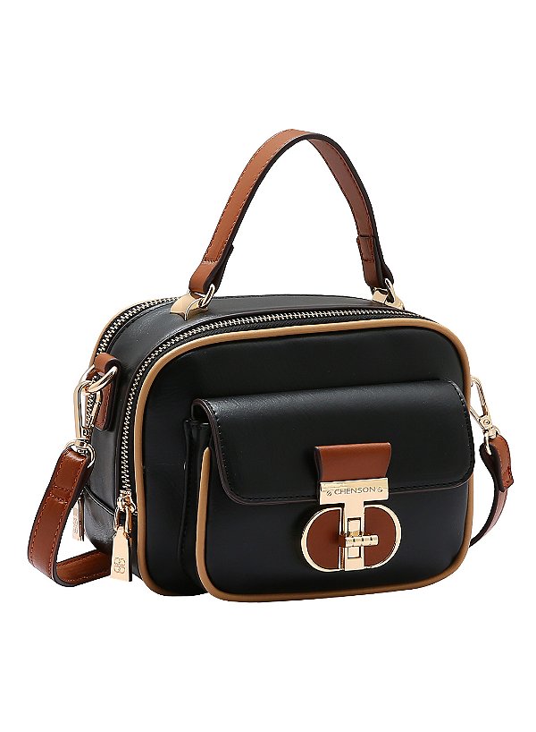 Bolsa Feminina Chenson Original - Utilitario Chic - Alça de Mão - Preto 3485054