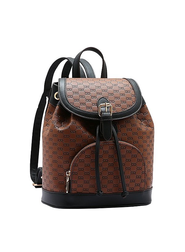 Mochila Feminina Chenson Original - Luxury Monograma - Café 8485045