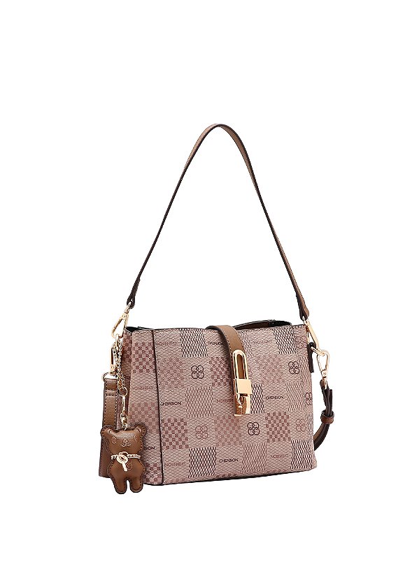 Bolsa Feminina Chenson Original - Elemento Gráfico - Alça de Ombro - Natural - 3485097