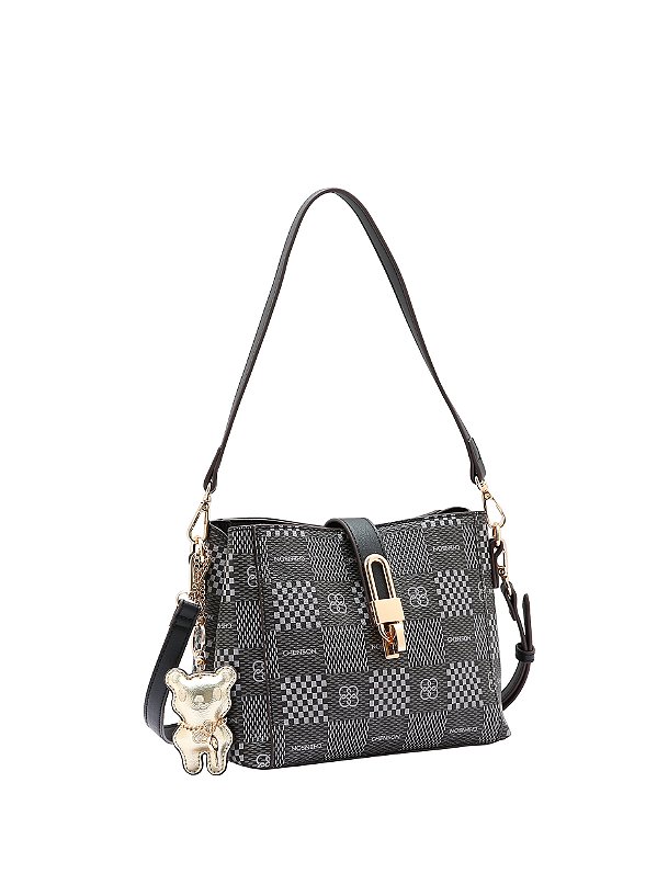 Bolsa Feminina Chenson Original - Elemento Gráfico - Alça de Ombro - Preto - 3485097