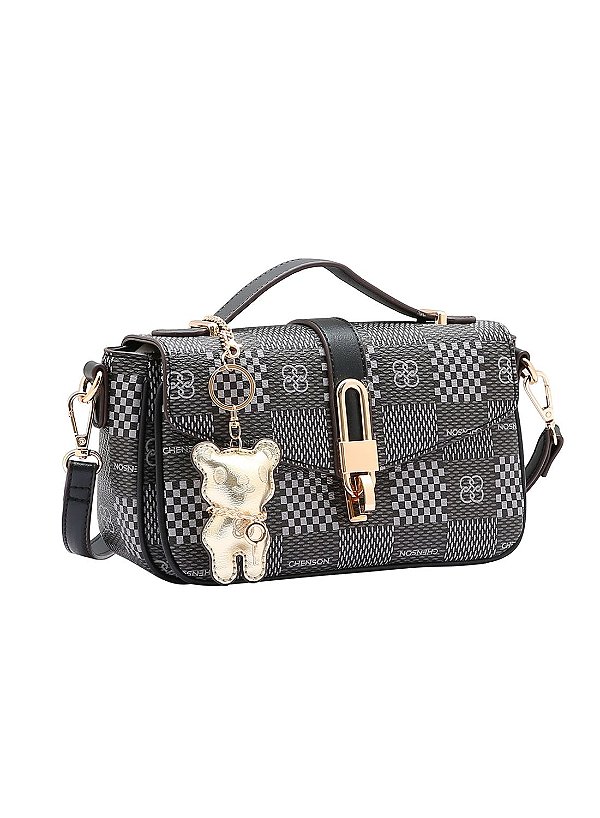 Bolsa Feminina Chenson Original - Elemento Gráfico - Alça de mão - Preto 3485099