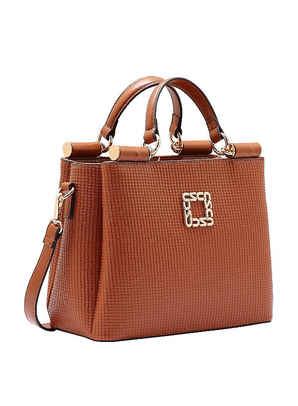 Bolsa Feminina Chenson Original - Perolado Chic - Alça de Mão - Whisky 3485062