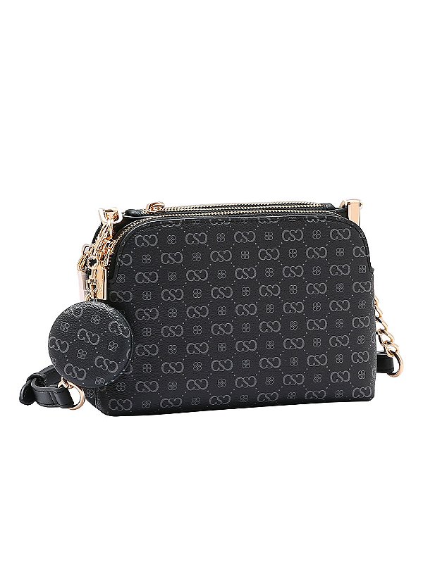 Bolsa Feminina Chenson Original - Elegance Luxo Transversal - Preto 3485088