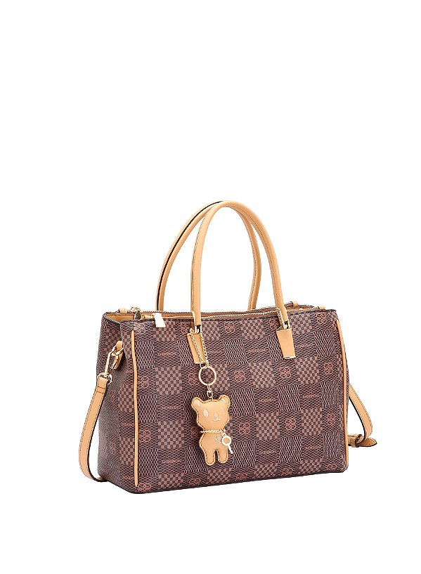 Bolsa Feminina Chenson Original - Elemento Gráfico - Alça de mão - Café - 3485093
