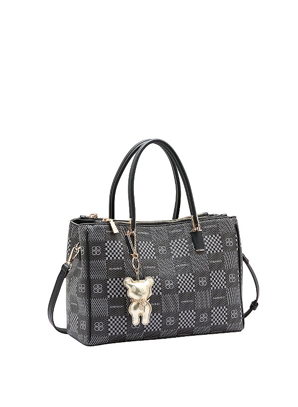 Bolsa Feminina Chenson Original - Elemento Gráfico - Alça de mão - Preto - 3485093