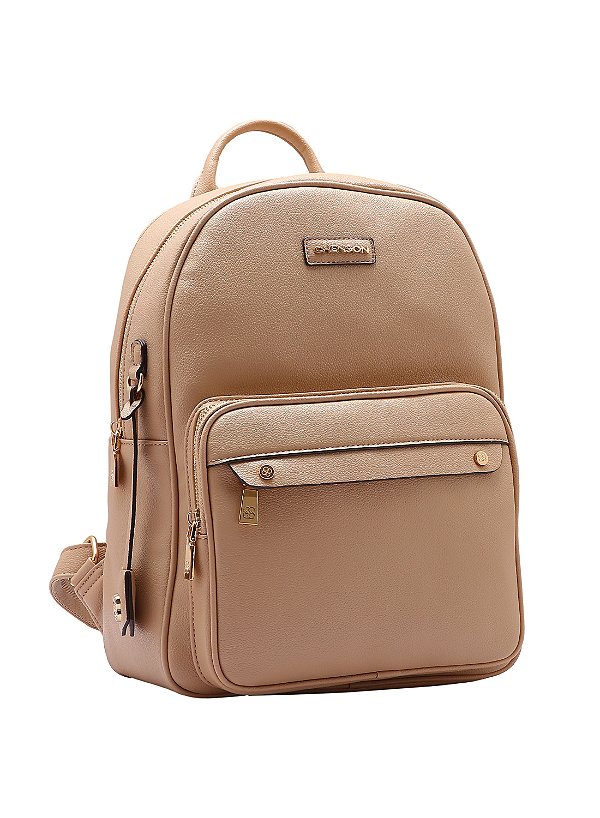 Mochila Feminina - Chenson Original - Detalhe Chic - Bege 8484983
