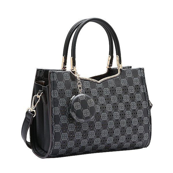 Bolsa Feminina Chenson Original - New Cristal - Alça de Mão - Preto 3485029