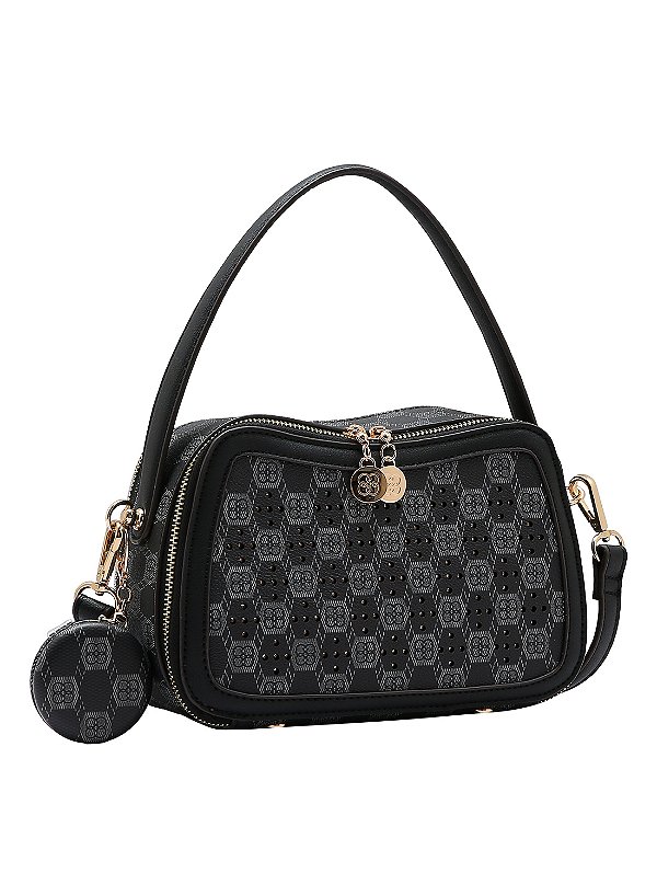 Bolsa Feminina Chenson Original - New Cristal - Alça de Mão - Preto 3485030