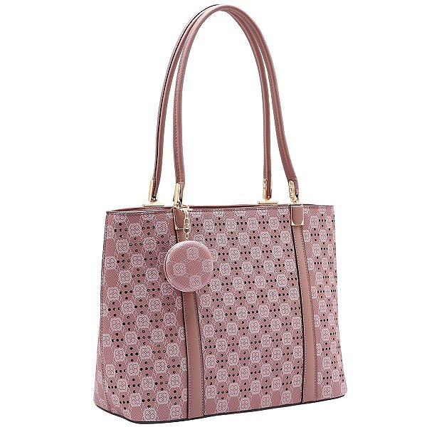 Bolsa Feminina Chenson Original - New Cristal - Alça de Ombro - Rose 3485024