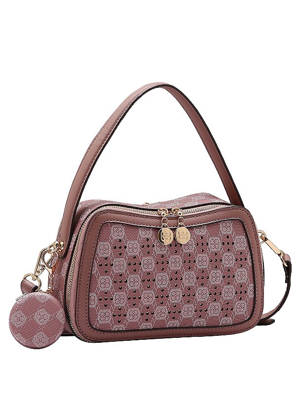 Bolsa Feminina Chenson Original - New Cristal - Alça de Mão - Rose 3485030