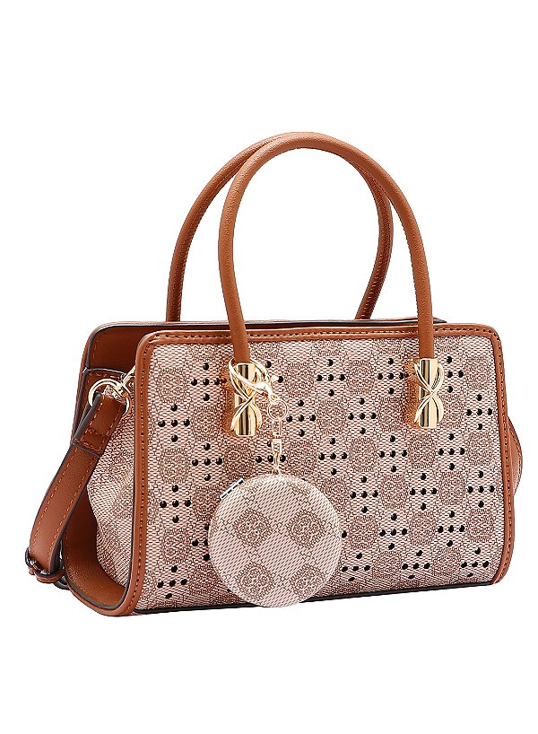 Bolsa Feminina Chenson Original - New Cristal - Alça de Mão - Marrom 3485031