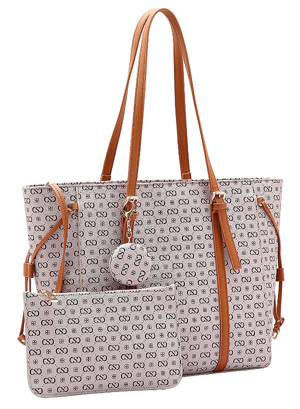 Bolsa Feminina Chenson Original - Alça de ombro - Elegance Luxo - Bege 3485079