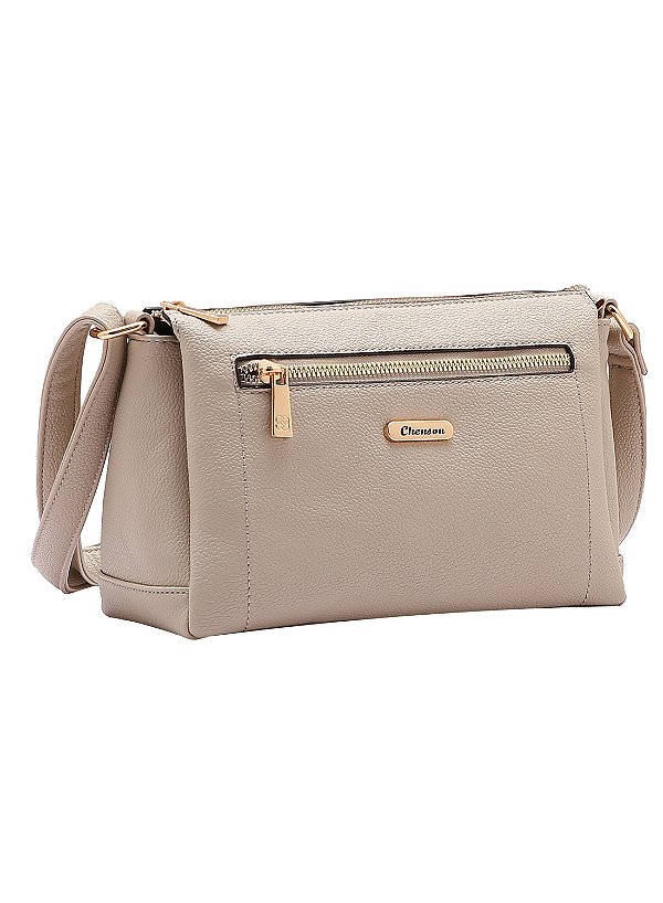 Bolsa Feminina Chenson Original - Transversal - Bege 3484926