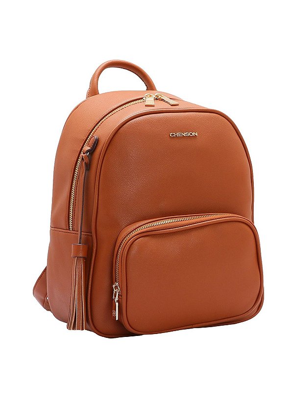 Mochila Feminina Chenson Original - Clássica - Marrom - 8484287