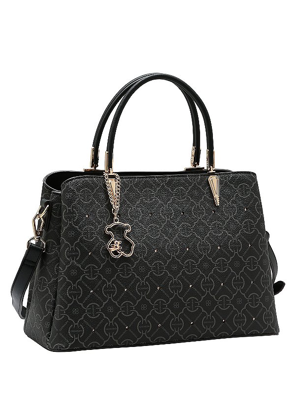 Bolsa Feminina Classic Cristal Estruturada Casual - Chenson 3485354 Preto