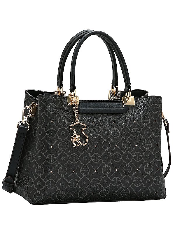 Bolsa Feminina Chenson Original - Classic Cristal - Alça de Mão - Preto 3485357