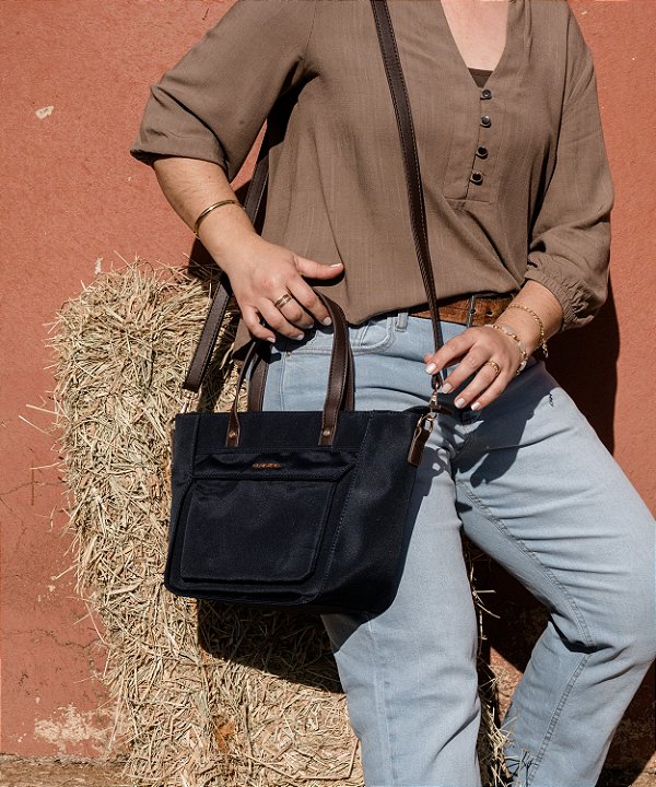 Bolsa Feminina Chenson Original - Microfiber - Alça de Mão - Preto  3185115