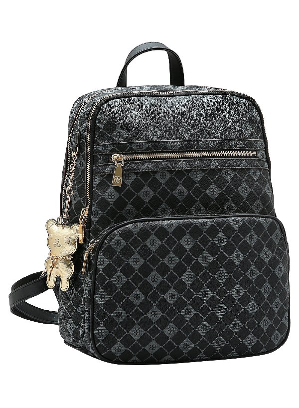 Mochila Feminina Chenson Original - Elemento Grafico - Preto - 8485383
