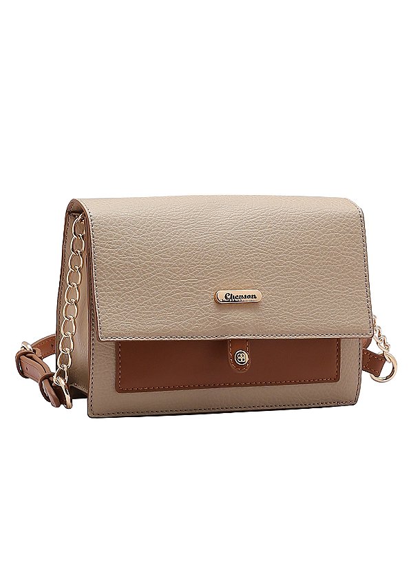 Bolsa Atemporal - Transversal - Bege - Chenson Original 3485120