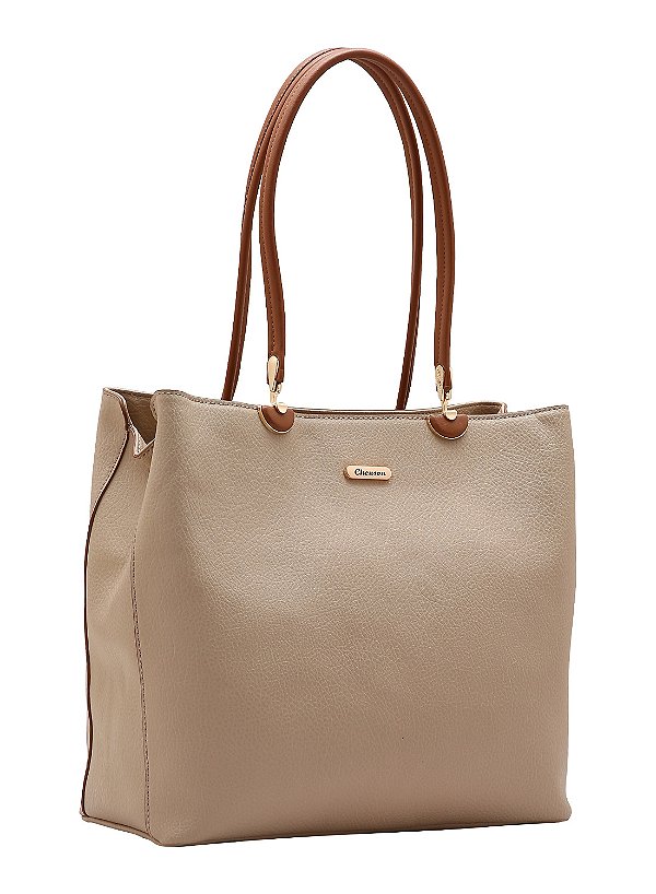 Bolsa Atemporal - Alça de Ombro - Nude - Chenson Original 3485121