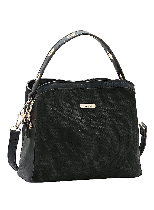 Bolsa Clássico Chic - Alça dupla - Preto - Chenson 3485314