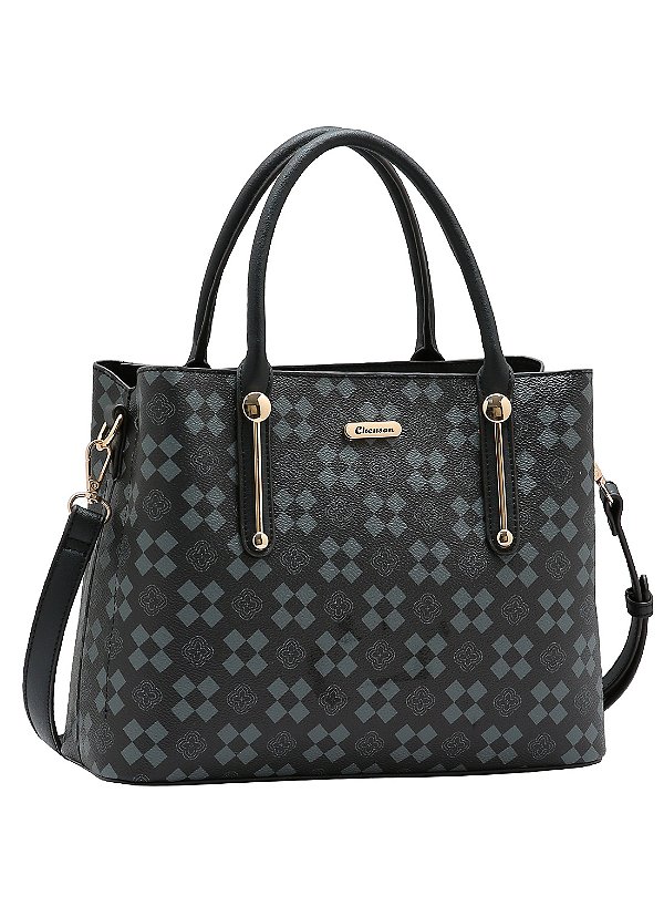 Bolsa New Elemento Gráfico - Alça dupla - Preto - Chenson 3485295