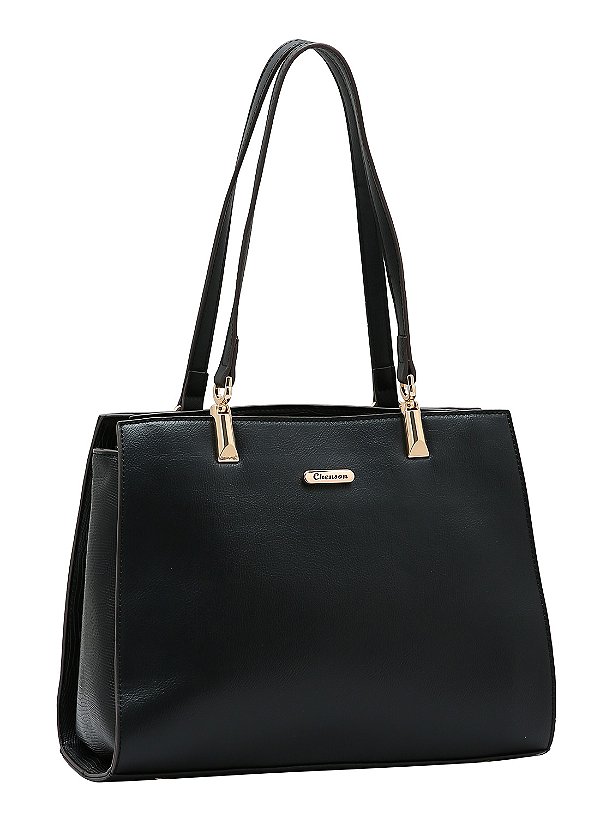 Bolsa Detalhe Croco - Alça de Ombro - Preto - Chenson Original 3485251