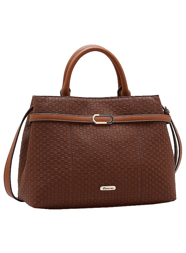 Bolsa Duo Colors - Alça dupla - Café - Chenson Original 3485263