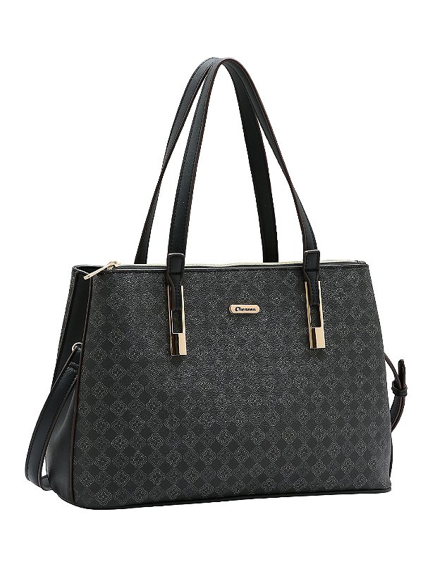 Bolsa Elemento Gráfico Casual - Ombro - Preto - Chenson 3485285