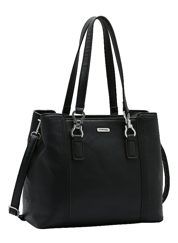 Bolsa Textura Delicada - Alça de Ombro - Preto - Chenson 3485327