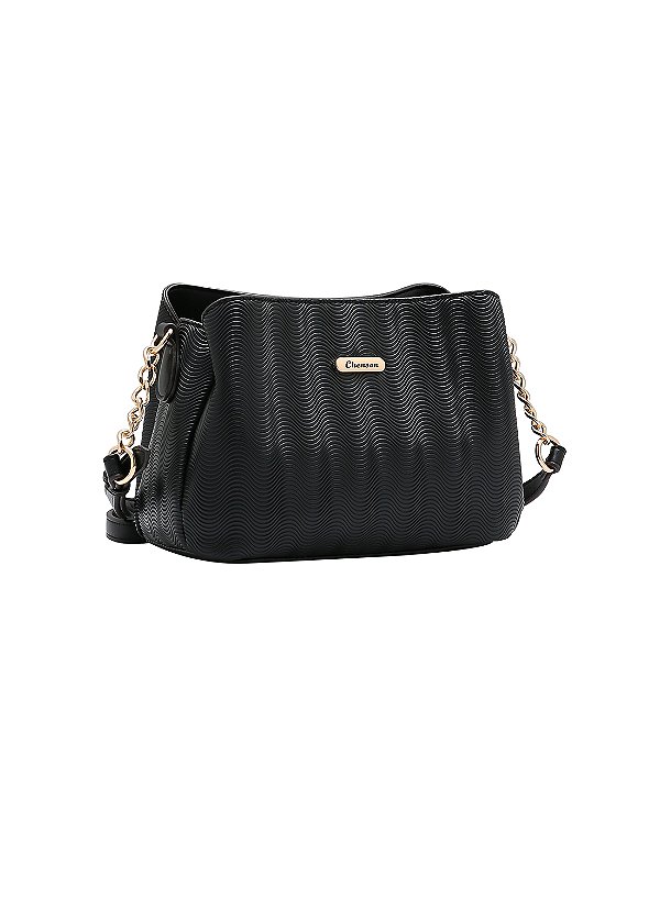Bolsa Waves - Transversal - Preto - Chenson 3485320