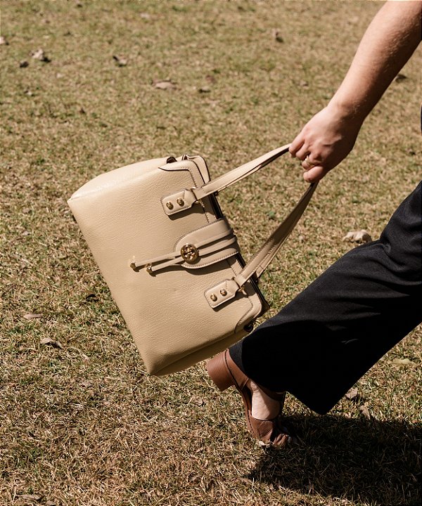 Bolsa Mini Croco - Ombro - Natural - Chenson Original 3485238