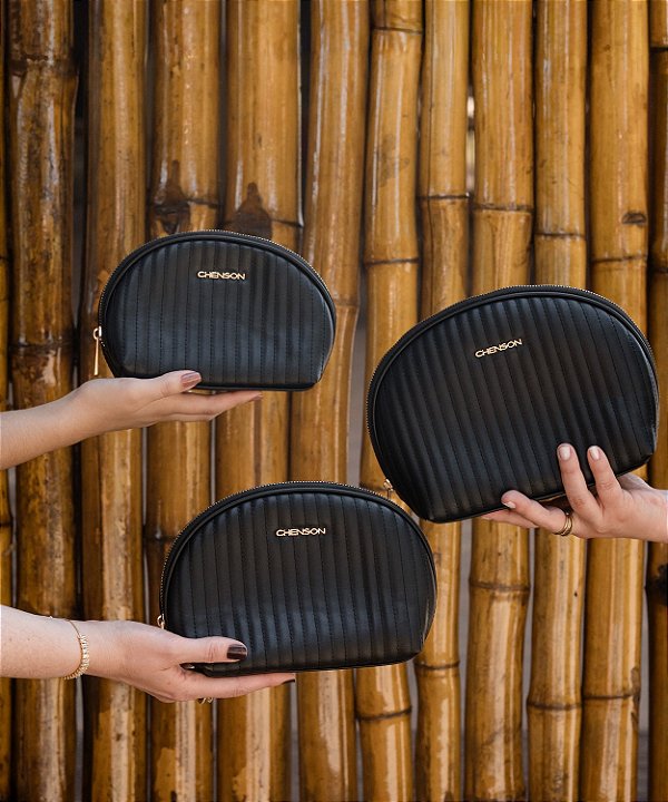 Necessaire Kit 3 peças - Preto - Chenson 0484917