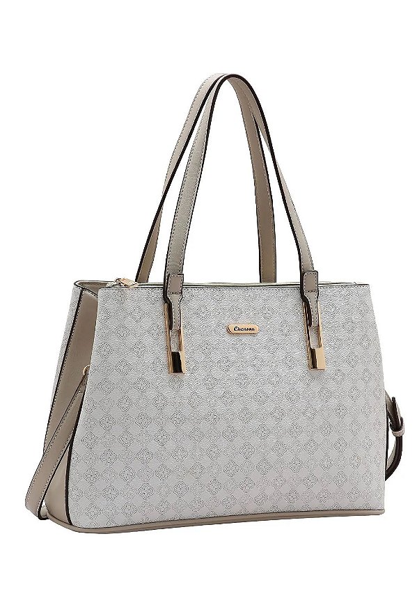 Bolsa Elemento Gráfico Casual - Ombro - Nude - Chenson 3485285