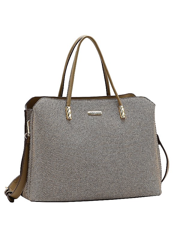 Bolsa Classico Chic - Alça de Mão - Chenson 3485631 - Marrom