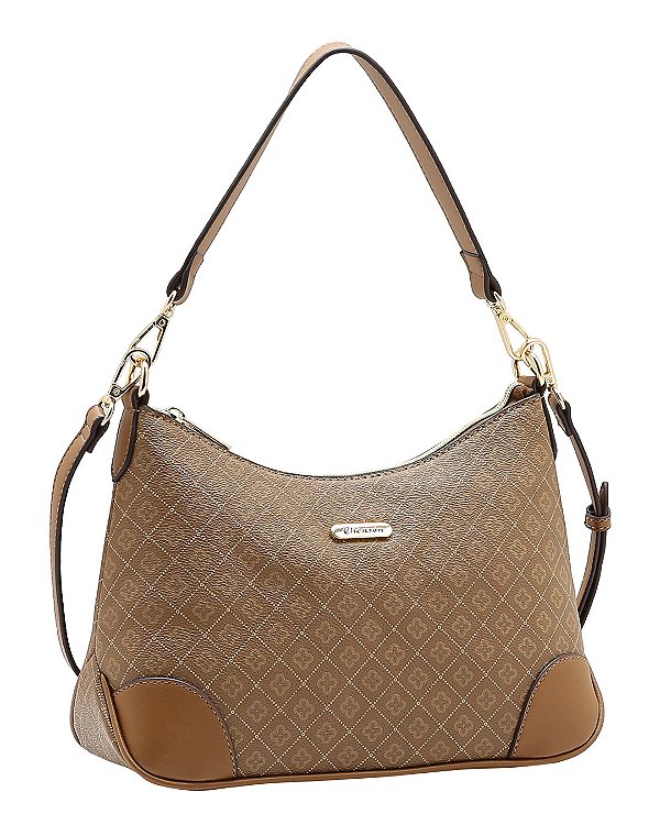 Bolsa Elemento Gráfico - Alça de Ombro - Chenson 3485615 - Natural