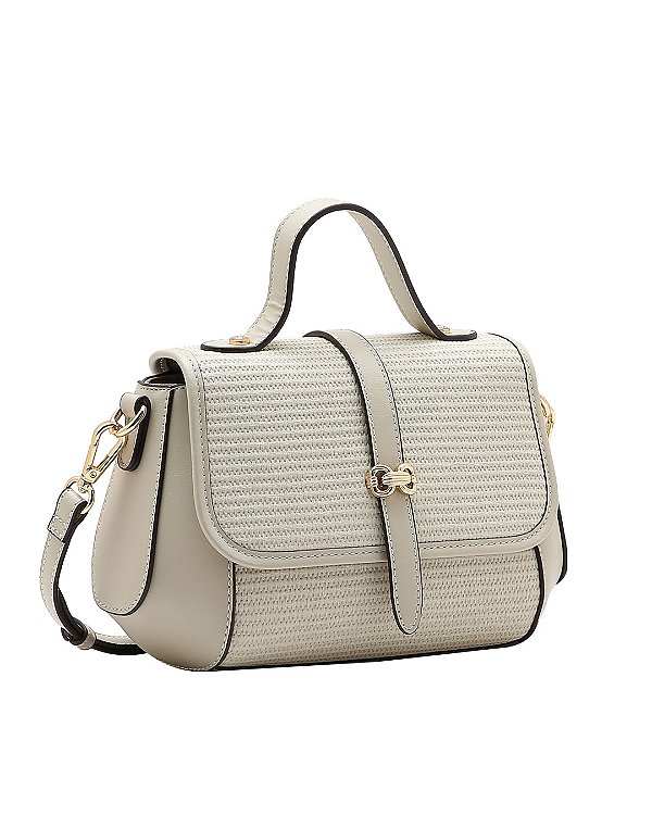 Bolsa Pequena - Elegância - Alça Transversal - Chenson 3485666 - Cinza