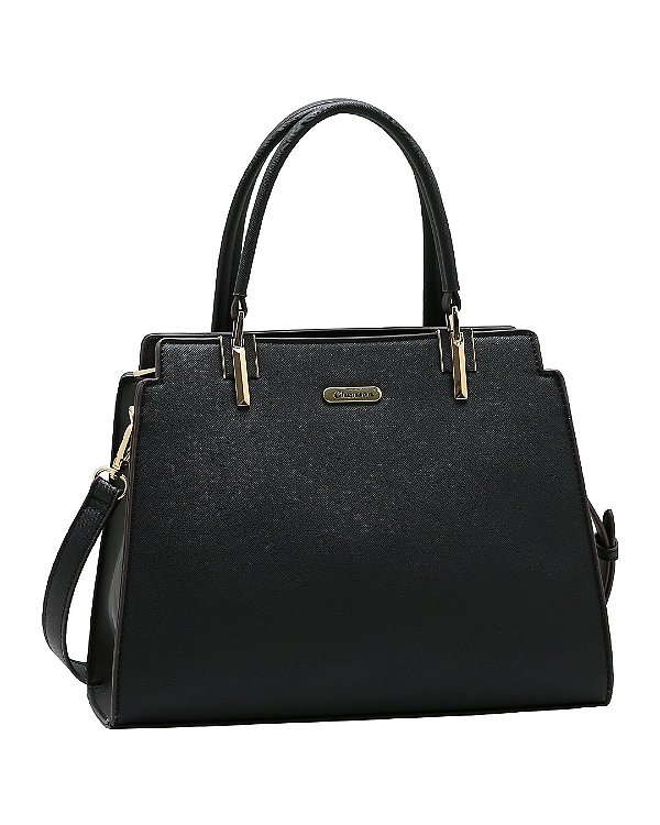 Bolsa Tote Casual Chic - Alça de Mão - Chenson 3485694 - Preto