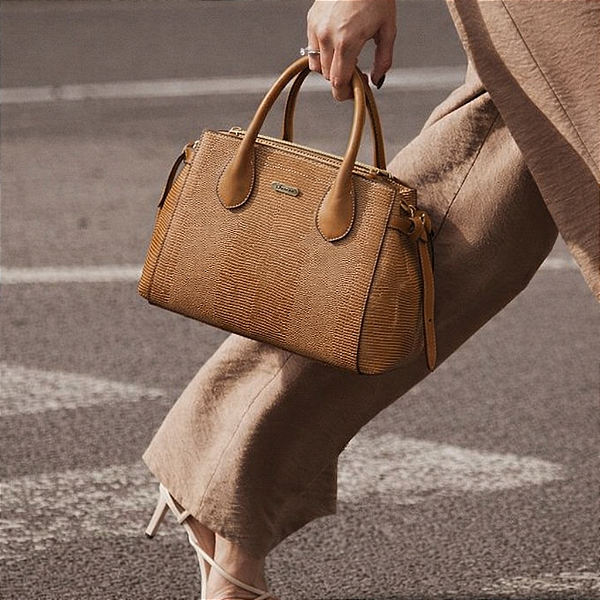 Bolsa Tote Executiva - Alça de Mão - Chenson 3485688 - Marrom